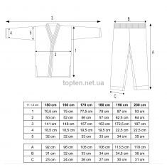 TAEKWONDO MASTER UNIFORM TOP TEN ITF "DIAMOND" 1-3 dan